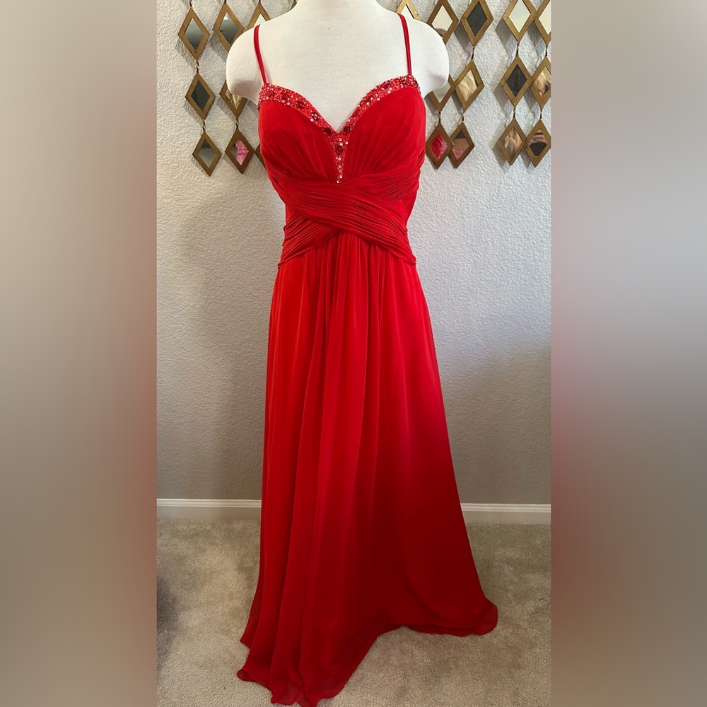 May Queen Striking Red Dress
